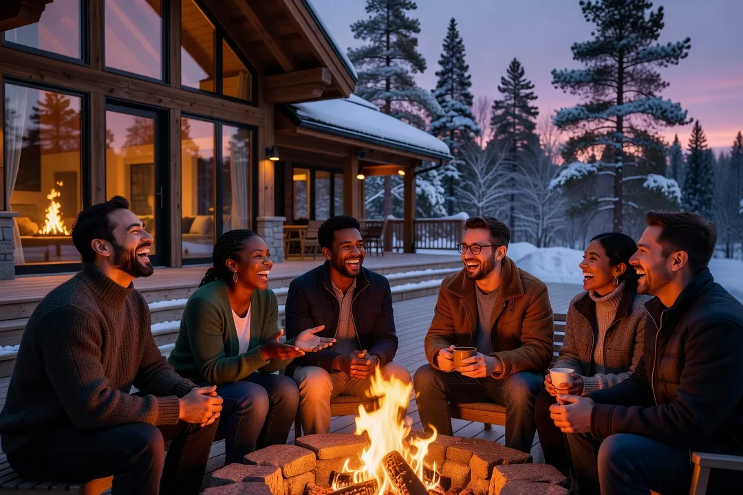 Chalet pour groupe d'amis vs chalet en famille au Québec : bien choisir sa configuration