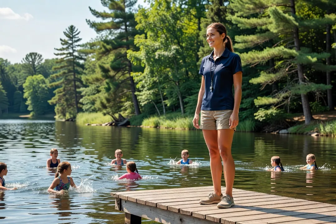 Enfants et sécurité près de la piscine ou du lac en chalet : entretien avec une monitrice